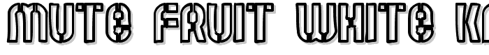 Mute Fruit White Krash font